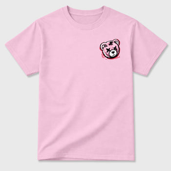 Fuck Around and Find Out Graphic T-Shirt sneaker match tee designed for1s Travis Scott x Tropical Pink, featuring coordinated color options for a perfect streetwear match. Pink shirt.