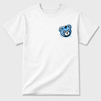 Fuck Around and Find Outgraphic t-shirt. Streetwear sneakerfit. Sneaker outfit. Complete your fit with the 11s University Blue, shown in White.