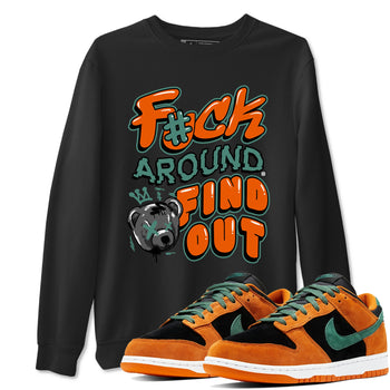 Dunk Low Ceramic shirts to match jordans Fuck Around And Find Out sneaker match tees Dunk Ceramic match shoes to clothes SNRT Sneaker Tees unisex cotton Black 1 shirts
