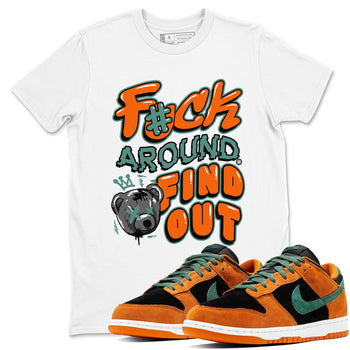 Dunk Low Ceramic shirts to match jordans Fuck Around And Find Out sneaker match tees Dunk Ceramic match shoes to clothes SNRT Sneaker Tees unisex cotton White 1 shirts