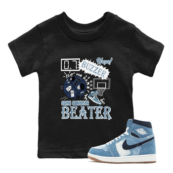 1s Denim shirts to match jordans Game Changer sneaker match tees Air Jordan 1 Denim SNRT Sneaker Tees streetwear brand Baby and Youth Black 1 cotton tee