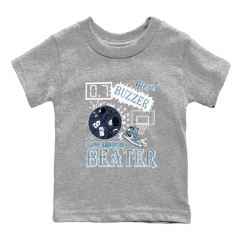 1s Denim shirts to match jordans Game Changer sneaker match tees Air Jordan 1 Denim SNRT Sneaker Tees streetwear brand Baby and Youth Heather Grey 2 cotton tee
