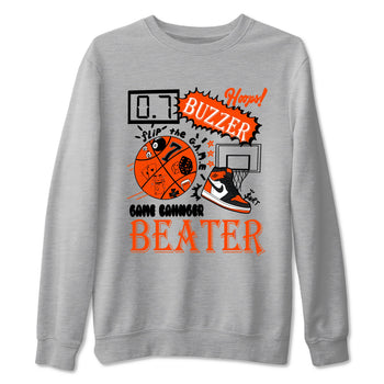 Game Changer sneaker match t-shirt styled to complete your fit with the Air Jordan 1 Shattered Backboard sneakers, shown in Heather Grey 2.