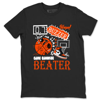 Game Changer sneaker match t-shirt styled to complete your fit with the Air Jordan 1 Shattered Backboard sneakers, shown in Black 2.