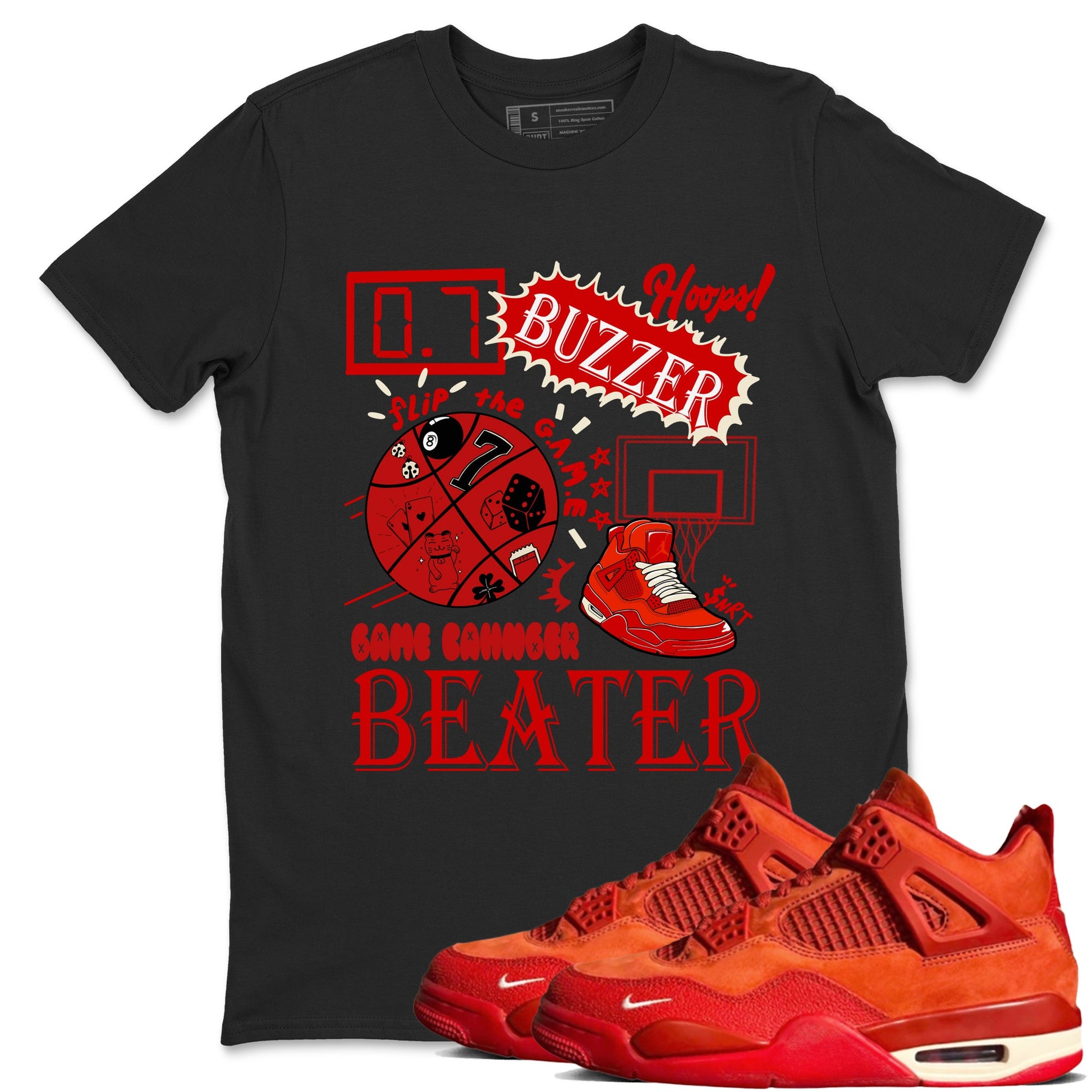 4s Brick By Brick shirts to match jordans Game Changer sneaker match tees Air Jordan 4 Nigel match shoes to clothes SNRT Sneaker Tees unisex cotton Black 1 shirts