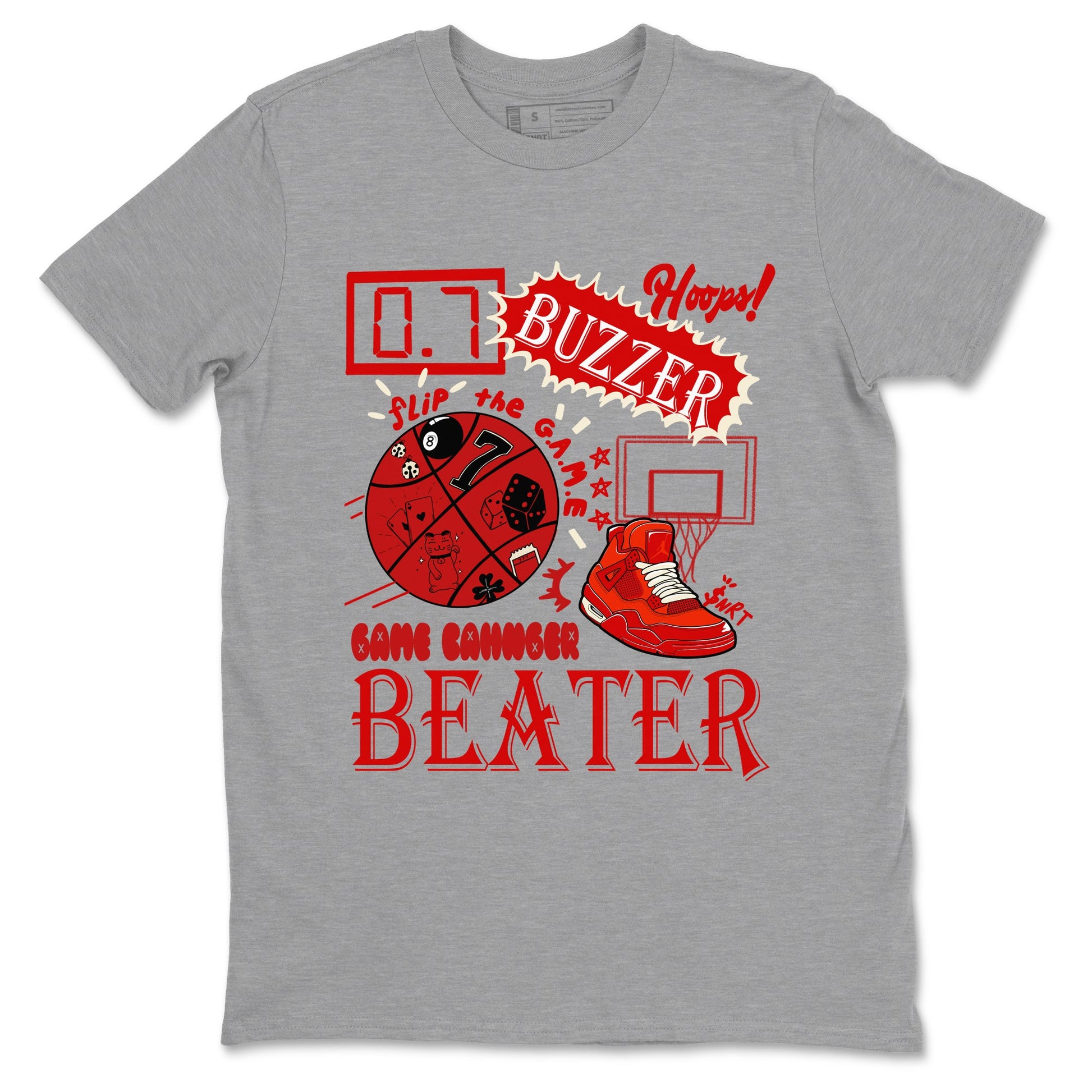 4s Brick By Brick shirts to match jordans Game Changer sneaker match tees Air Jordan 4 Nigel match shoes to clothes SNRT Sneaker Tees unisex cotton Heather Grey 2 shirts