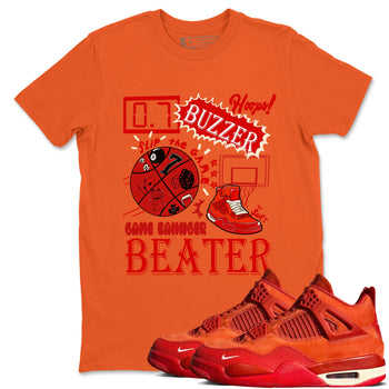 4s Brick By Brick shirts to match jordans Game Changer sneaker match tees Air Jordan 4 Nigel match shoes to clothes SNRT Sneaker Tees unisex cotton Orange 1 shirts