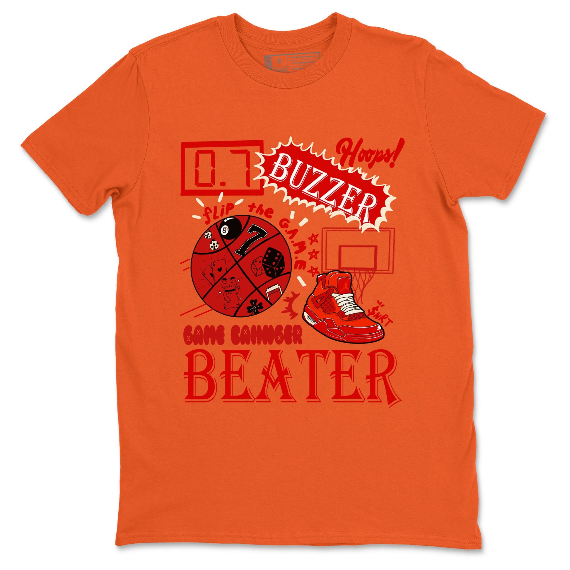 4s Brick By Brick shirts to match jordans Game Changer sneaker match tees Air Jordan 4 Nigel match shoes to clothes SNRT Sneaker Tees unisex cotton Orange 2 shirts