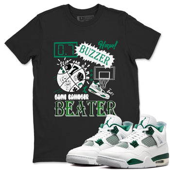 4s Oxidized Green shirts to match jordans Game Changer sneaker match tees Air Jordan 4 Oxidized Green SNRT Sneaker Tees streetwear brand Black 1 unisex cotton tee