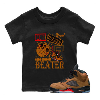 5s Archaeo Brown shirts to match jordans Game Changer sneaker match tees Air Jordan 5 Archaeo Brown match shoes to clothes SNRT Sneaker Tees Youth Baby Black 1 tee