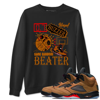 5s Archaeo Brown shirts to match jordans Game Changer sneaker match tees Air Jordan 5 Archaeo Brown match shoes to clothes SNRT Sneaker Tees unisex cotton Black 1 shirts