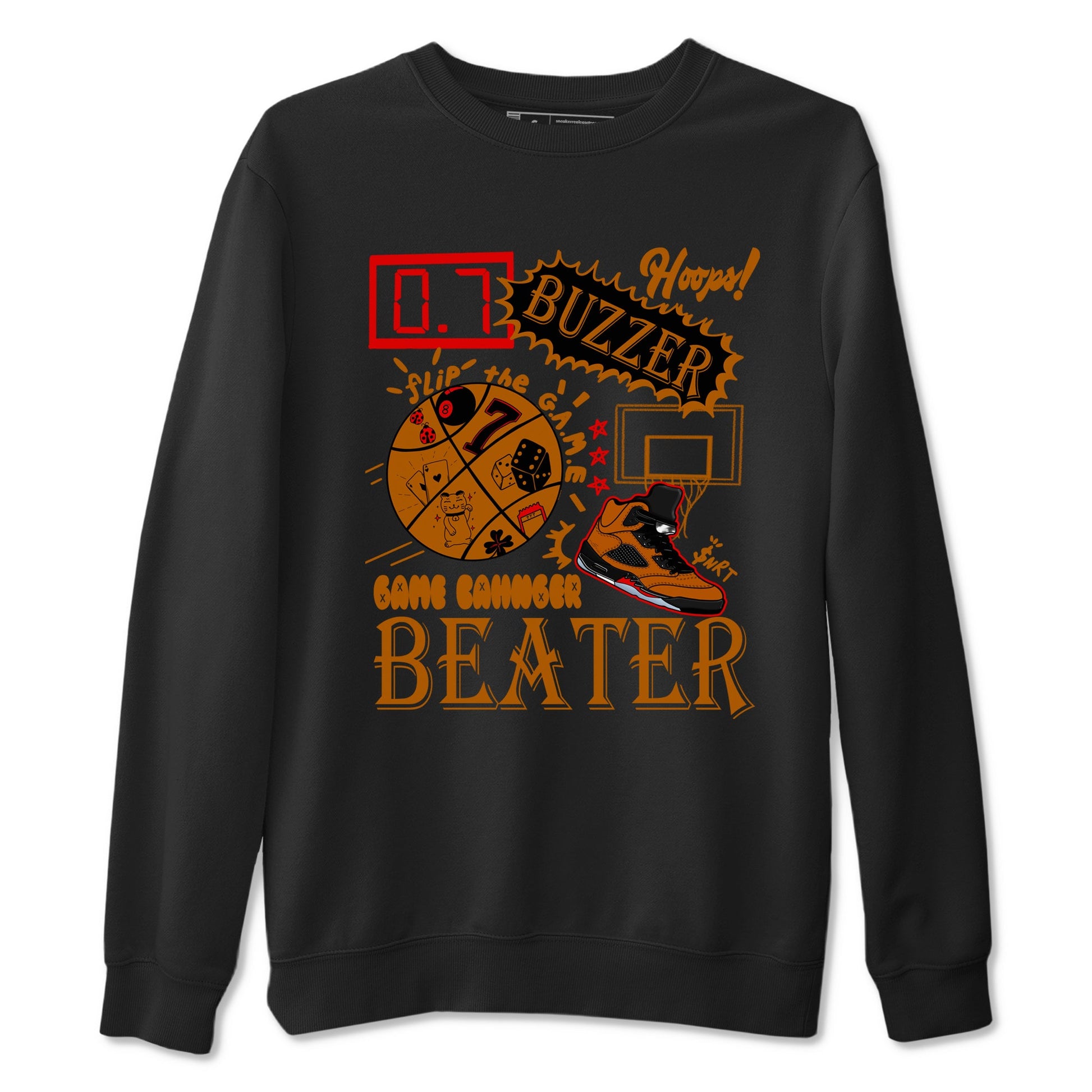 5s Archaeo Brown shirts to match jordans Game Changer sneaker match tees Air Jordan 5 Archaeo Brown match shoes to clothes SNRT Sneaker Tees unisex cotton Black 2 shirts