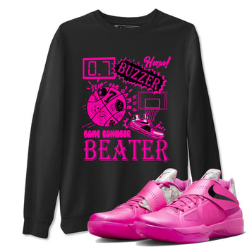 Nike KD 4 Retro Aunt Pearl shirts to match jordans Game Changer sneaker match tees Nike KD 4 Aunt Pearl match shoes to clothes SNRT Sneaker Tees unisex cotton Black 1 shirts