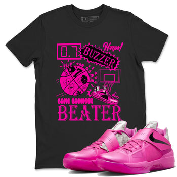 Nike KD 4 Retro Aunt Pearl shirts to match jordans Game Changer sneaker match tees Nike KD 4 Aunt Pearl match shoes to clothes SNRT Sneaker Tees unisex cotton Black 1 shirts