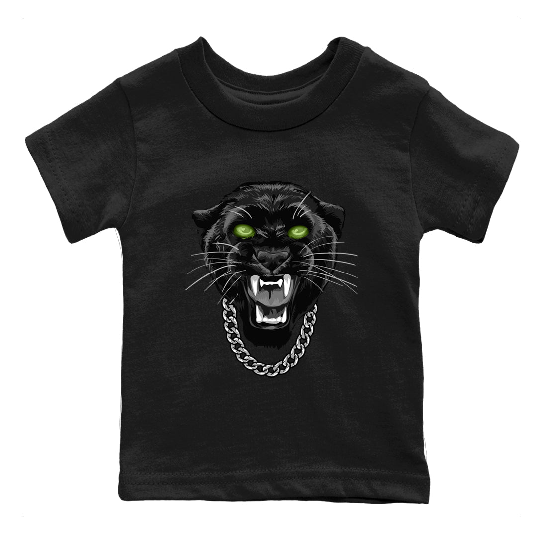 Best Christmas gifts for sneakerheads - Sneaker Tees To Match Air Foamposite One Pine Green Sneakers – Gangster Black Cat Kids T-Shirt Black 2