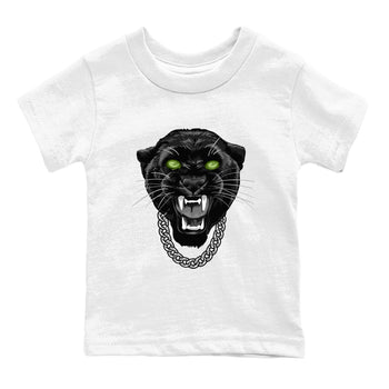 Best Christmas gifts for sneakerheads - Sneaker Tees To Match Air Foamposite One Pine Green Sneakers – Gangster Black Cat Kids T-Shirt White 2