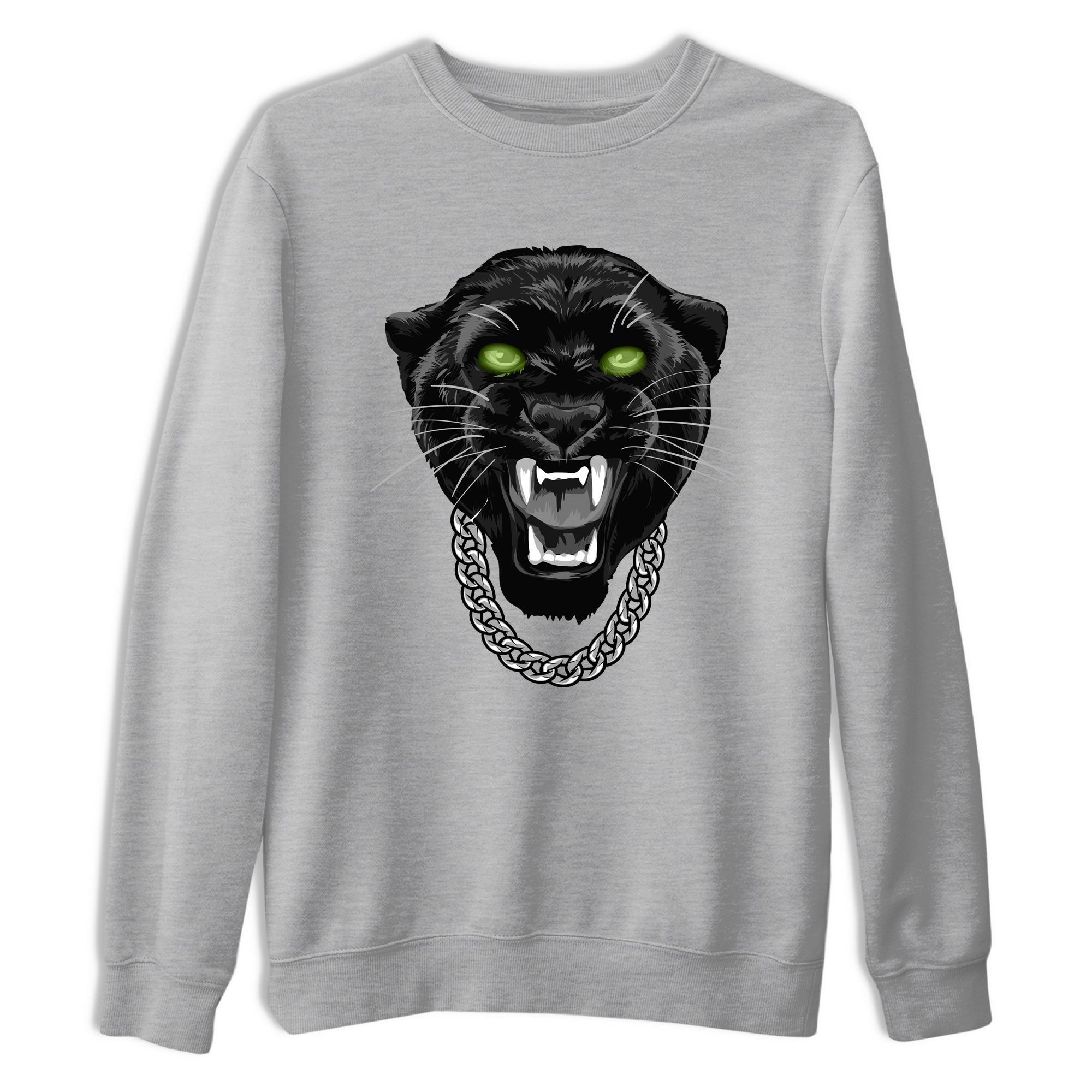 Best Christmas gifts for sneakerheads - Sneaker Tees To Match Air Foamposite One Pine Green Sneakers – Gangster Black Cat Tee Heather Grey 2