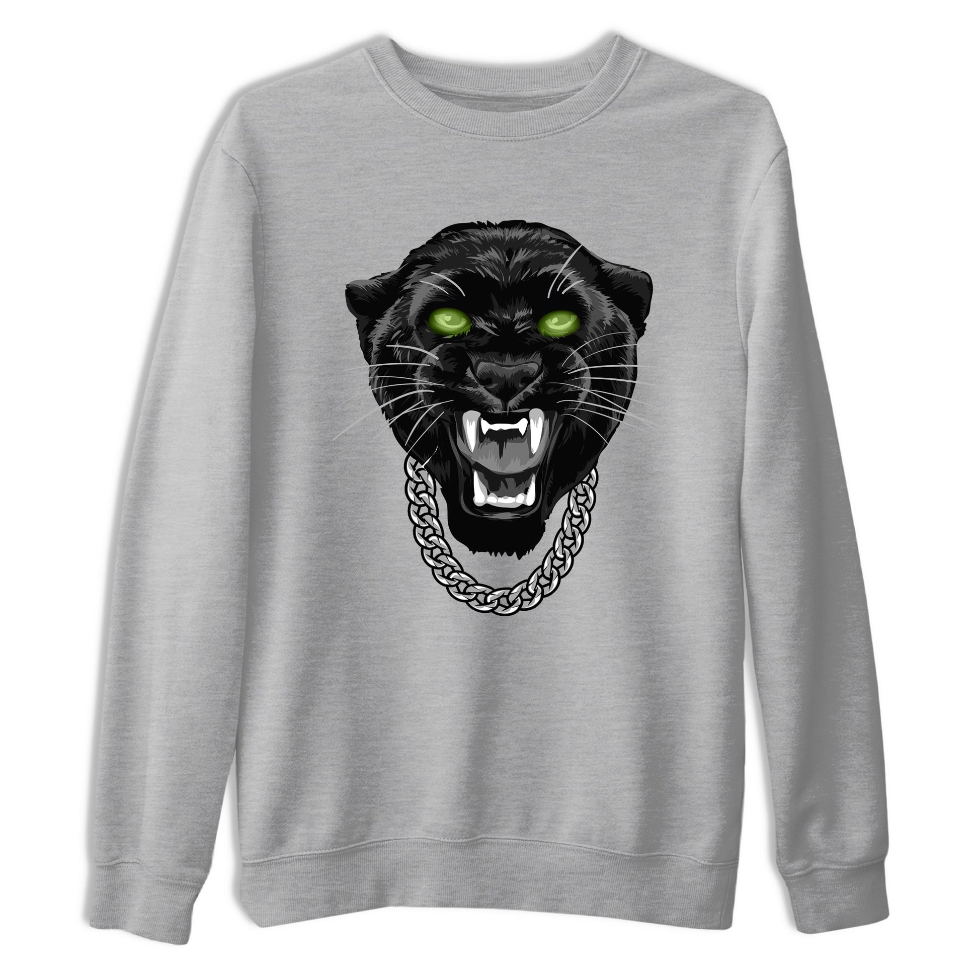 Best Christmas gifts for sneakerheads - Sneaker Tees To Match Air Foamposite One Pine Green Sneakers – Gangster Black Cat Tee Heather Grey 2