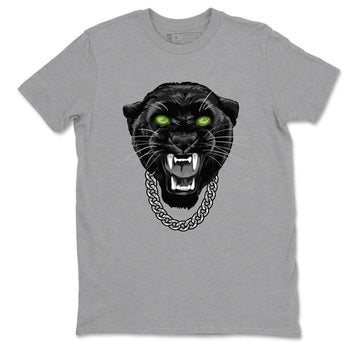 Best Christmas gifts for sneakerheads - Sneaker Tees To Match Air Foamposite One Pine Green Sneakers – Gangster Black Cat Tee Heather Grey 2
