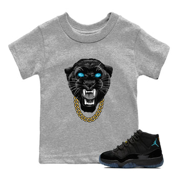 Sneaker Threads – Sneaker Tees To Match Air Jordan 11 Retro Gamma – Gangster Black Cat Youth Graphic Tee Heather Grey 1. Perfect for Jordan releases 2025 colorways.