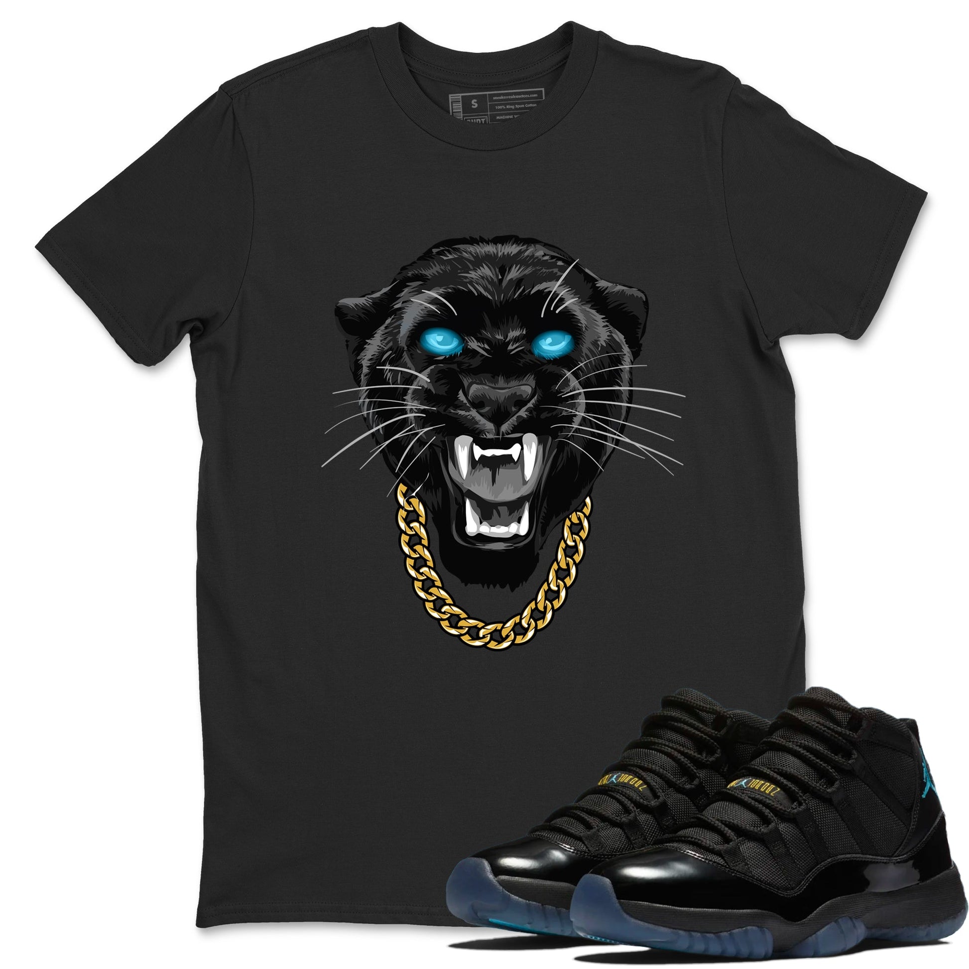 Sneaker Threads – Sneaker Tees To Match Air Jordan 11 Retro Gamma – Gangster Black Cat Graphic Tee Black 1. Perfect for Jordan releases 2025 colorways.