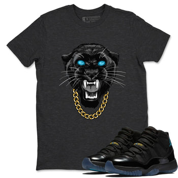 Sneaker Threads – Sneaker Tees To Match Air Jordan 11 Retro Gamma – Gangster Black Cat Graphic Tee Charcoal Heather 1. Perfect for Jordan releases 2025 colorways.
