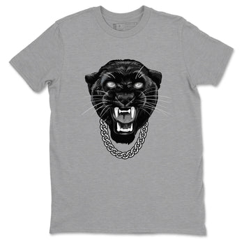 4s Black Cat Sneaker match tees – Sneaker Tees To Match Air Jordan 4 Black Cat Shoes – Gangster Black Cat Tee Heather Grey 2