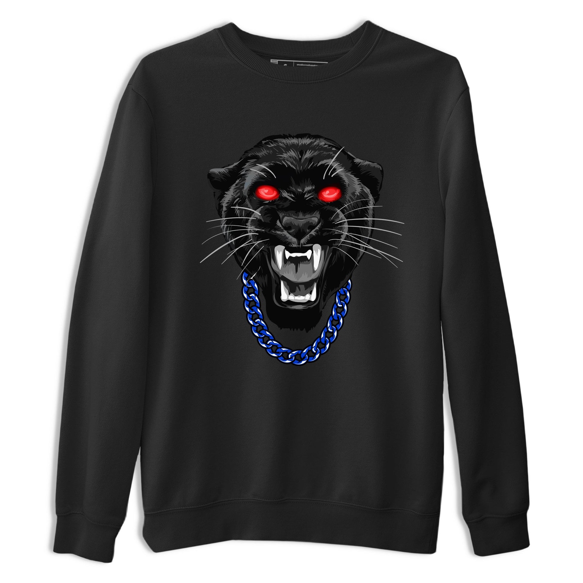 Gangster Black Cat sneaker match t-shirt styled to complete your fit with the Air Jordan 4 Rare Air sneakers, shown in Black 2.
