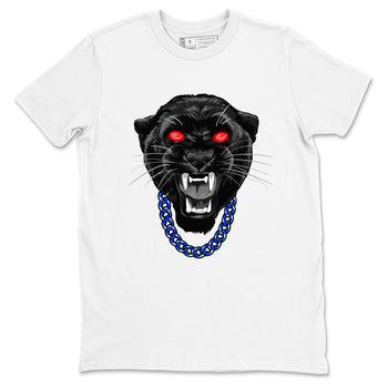 Gangster Black Cat sneaker match t-shirt styled to complete your fit with the Air Jordan 4 Rare Air sneakers, shown in White 2.