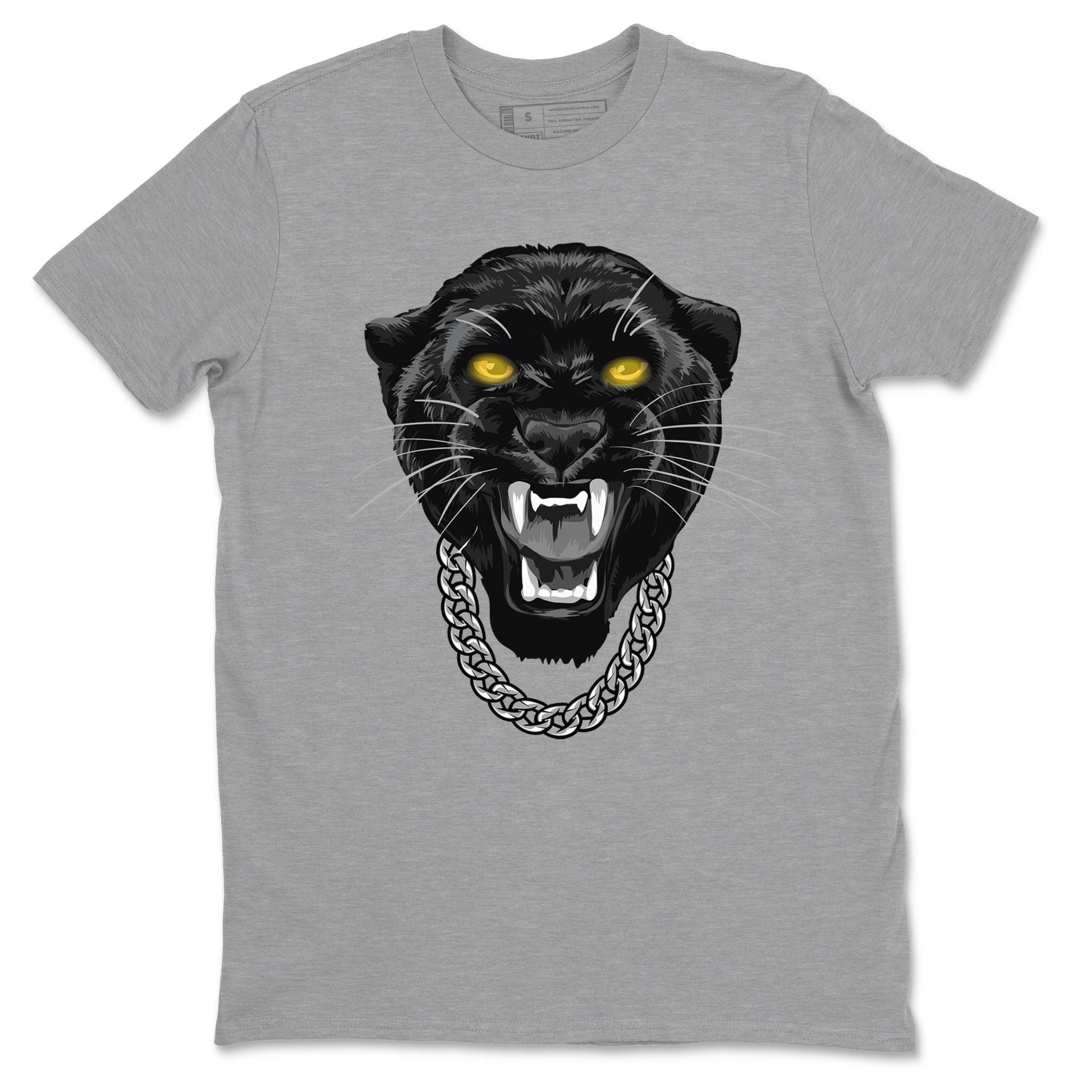 Air Jordan 5 Retro Black Cat Shirts To Match Jordans Gangster Black Cat Sneaker Shirts 5 Black Cat SNRT Sneaker Release Tees Unisex Cotton Crew Neck Heather Grey 2 crew neck shirts