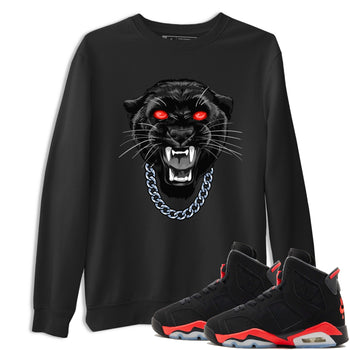 Perfect Valentine's Day Gifts graphic tee  – Sneaker Tees To Match Air Jordan 6 Reverse Infrared – Gangster Black Cat Tee Black 1