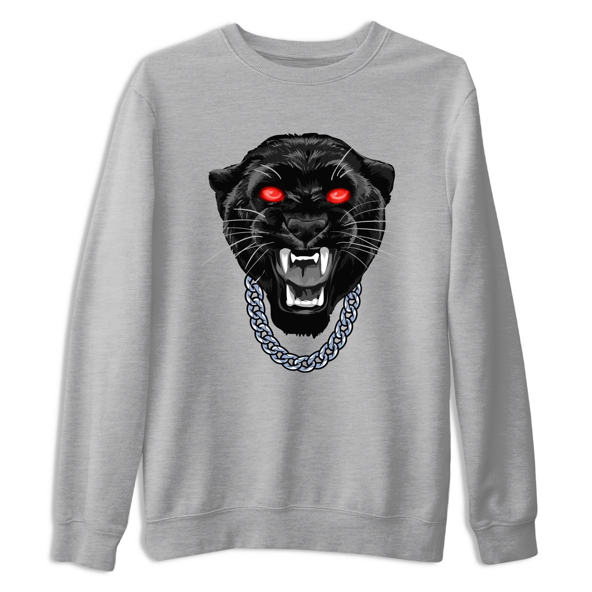 Perfect Valentine's Day Gifts graphic tee  – Sneaker Tees To Match Air Jordan 6 Reverse Infrared – Gangster Black Cat Tee Heather Grey 2