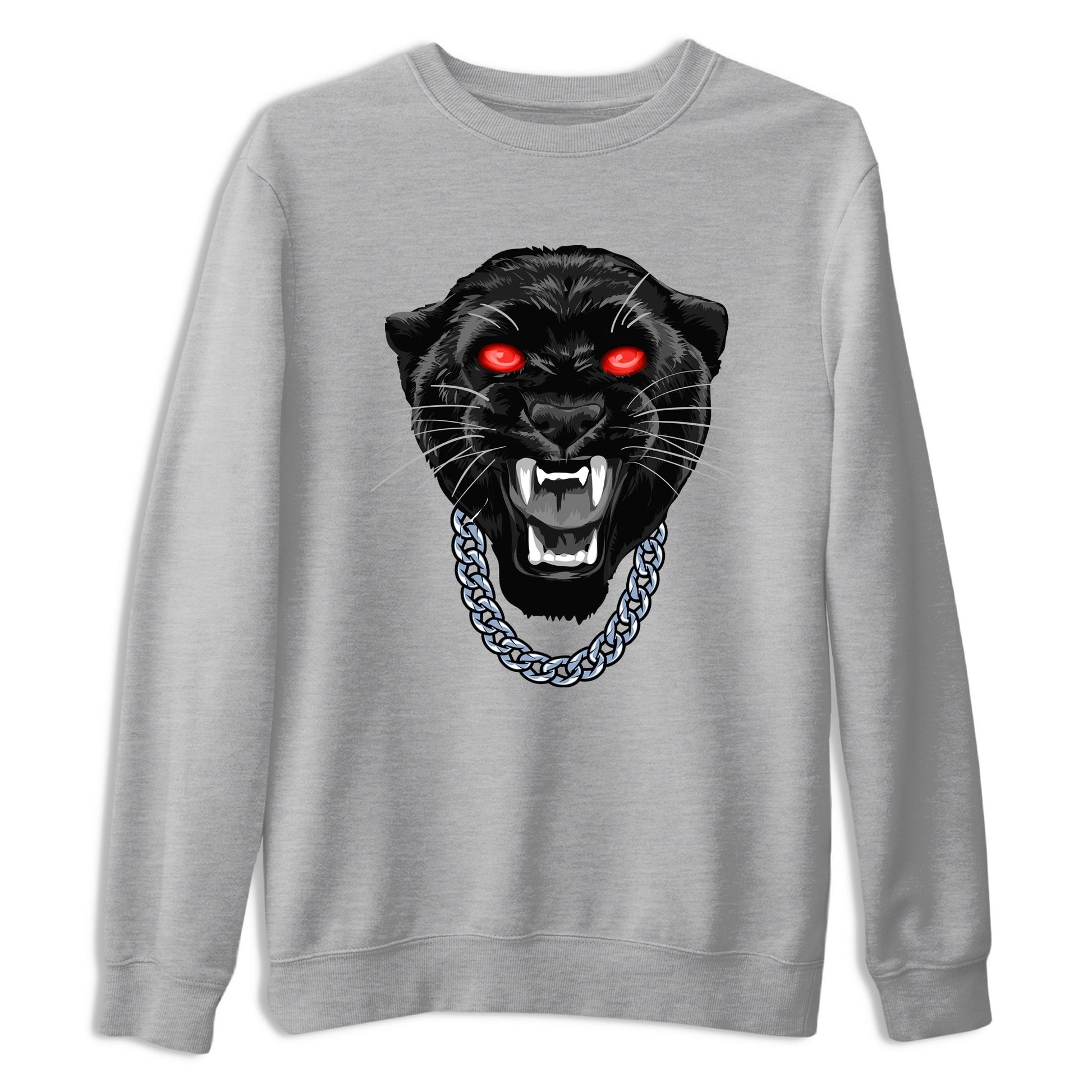 Perfect Valentine's Day Gifts graphic tee  – Sneaker Tees To Match Air Jordan 6 Reverse Infrared – Gangster Black Cat Tee Heather Grey 2