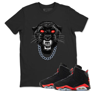Perfect Valentine's Day Gifts graphic tee  – Sneaker Tees To Match Air Jordan 6 Reverse Infrared – Gangster Black Cat Tee Black 1