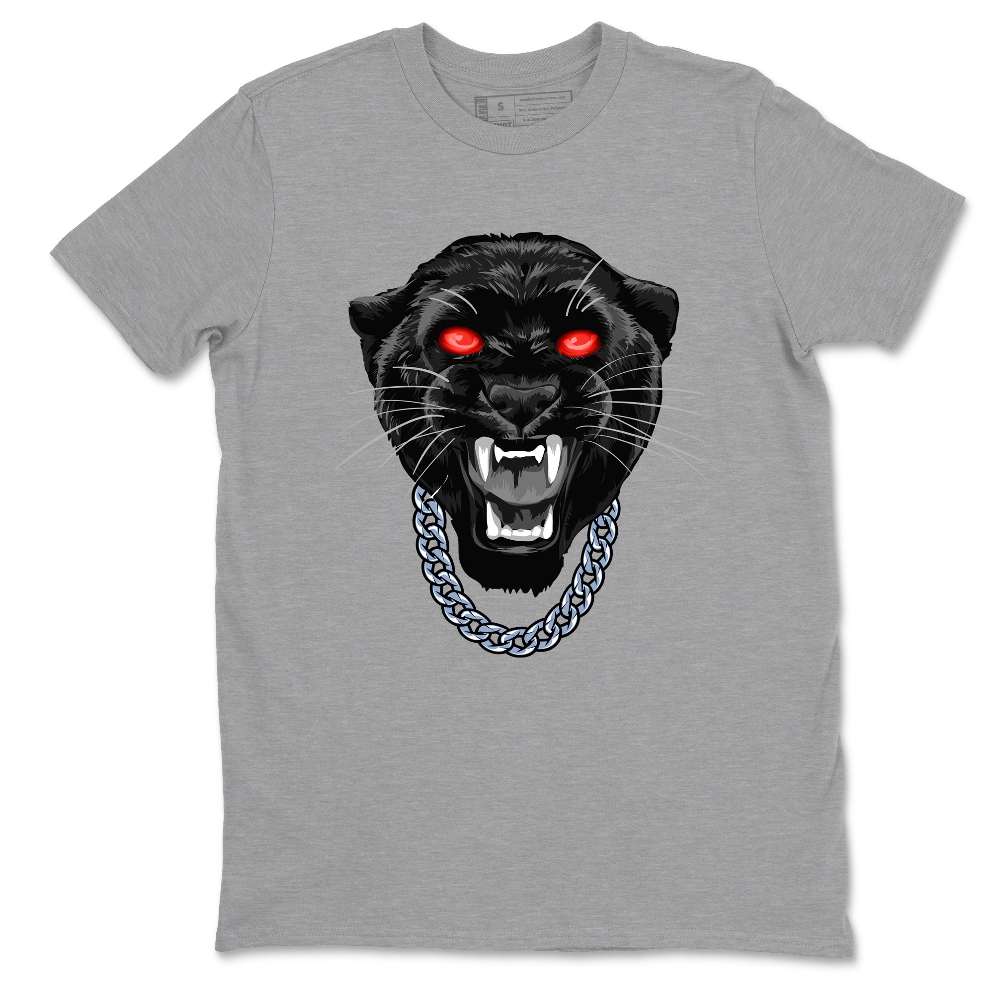 Perfect Valentine's Day Gifts graphic tee  – Sneaker Tees To Match Air Jordan 6 Reverse Infrared – Gangster Black Cat Tee Heather Grey 2