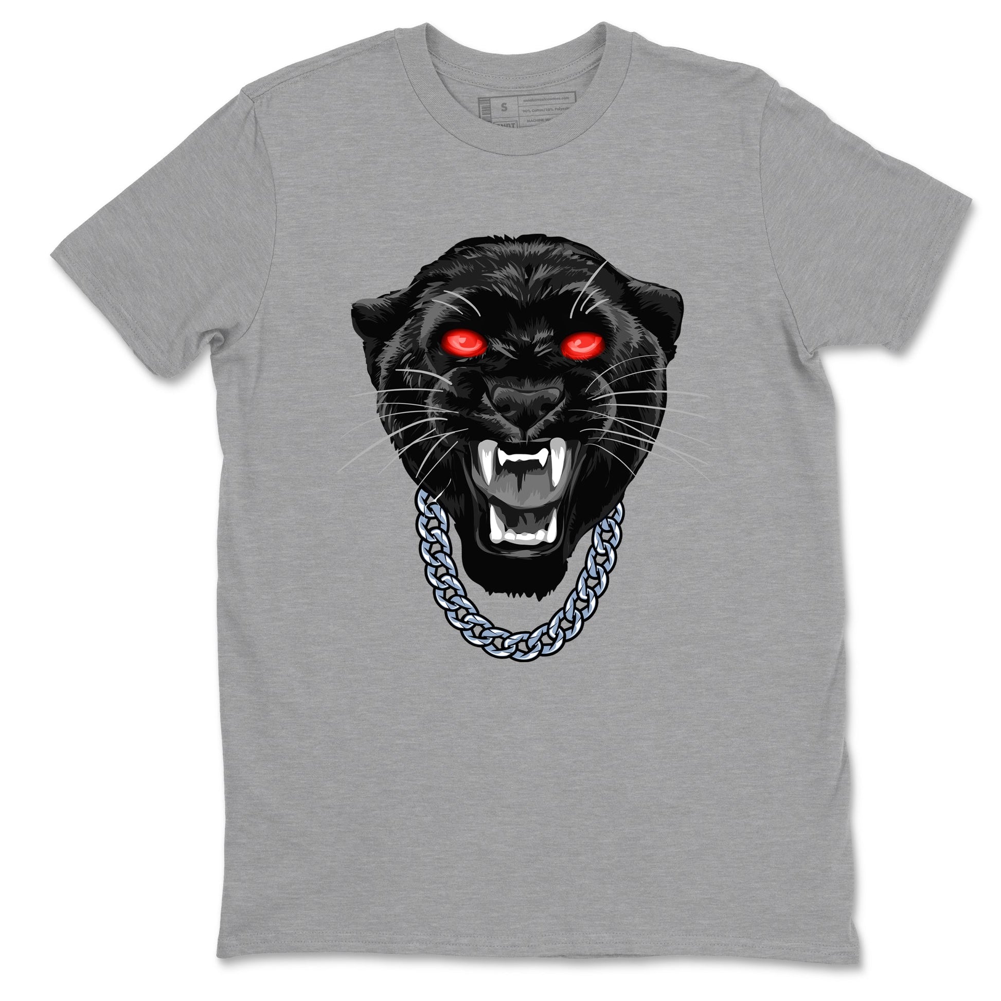 Perfect Valentine's Day Gifts graphic tee  – Sneaker Tees To Match Air Jordan 6 Reverse Infrared – Gangster Black Cat Tee Heather Grey 2