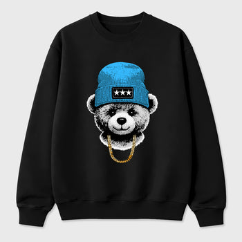 Best Sneakerfit for Sneakerheads Graphic Tees To Match Air Foamposite One University Blue Sneakers – Gangster Teddy Tee Black 2