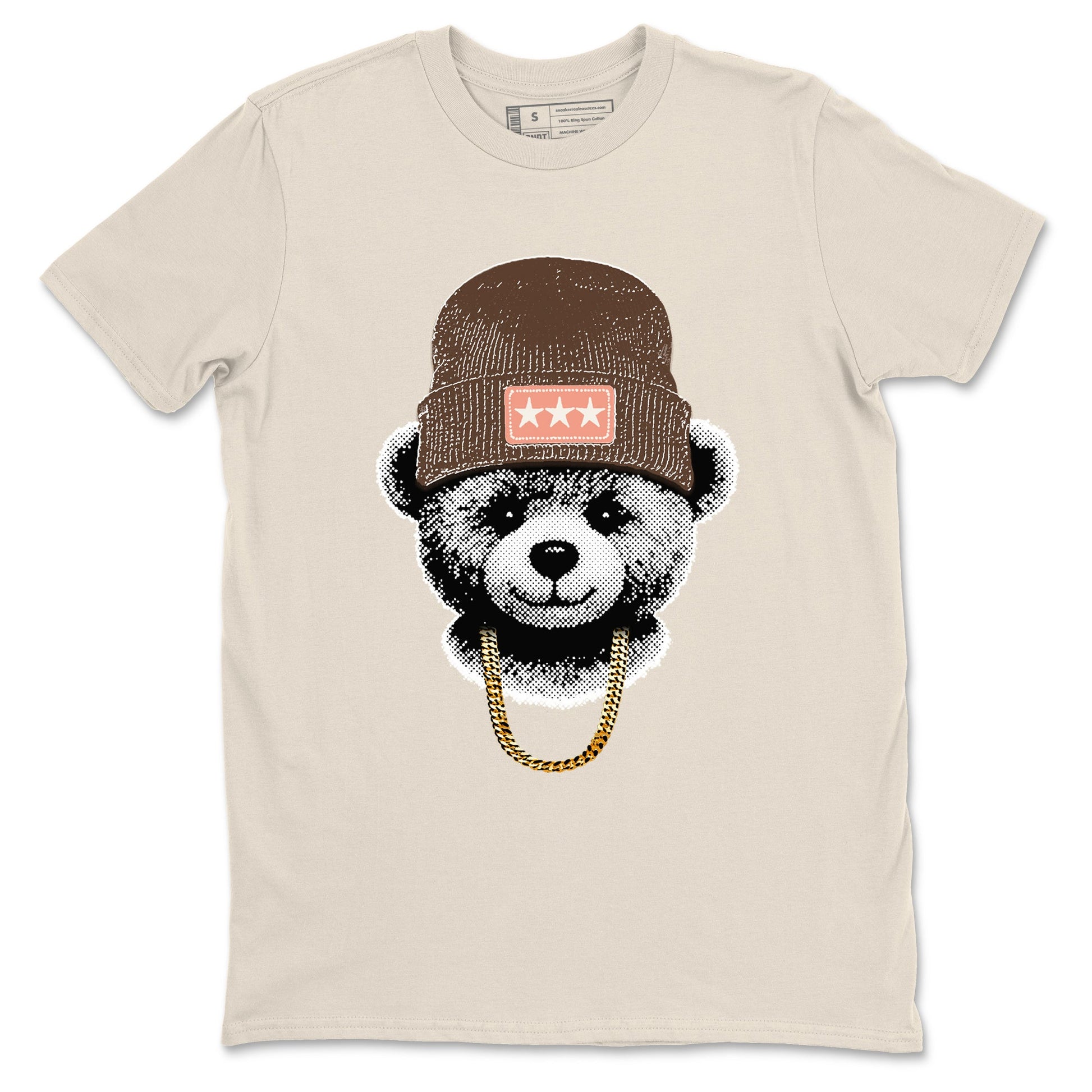 Sneaker match tees – Sneaker Tees To Match Air Jordan 1 Baroque Brown Shoes – Gangster Teddy Tee Natural 2