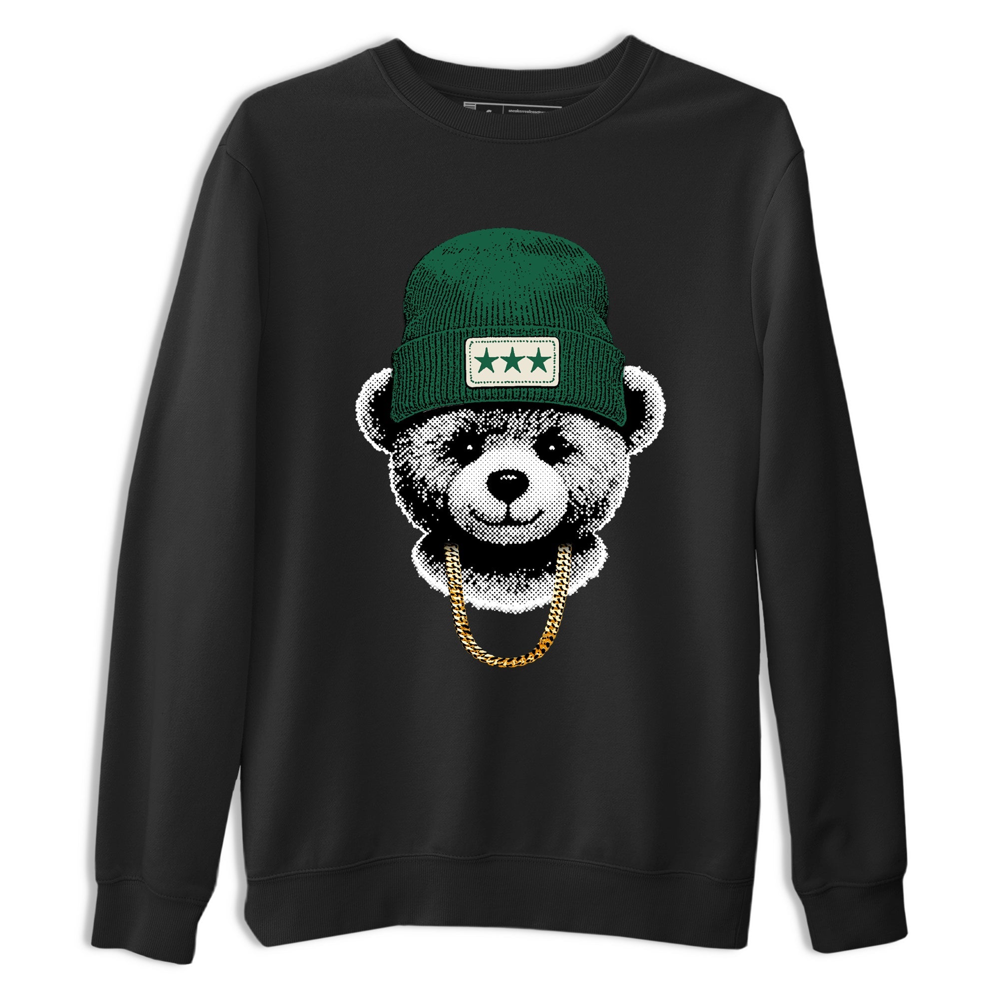 Sneaker Threads – Sneaker Tees To Match Air Jordan 1 Pro Green – Gangster Teddy Graphic Tee Black 2. Perfect for Jordan releases 2025 colorways.