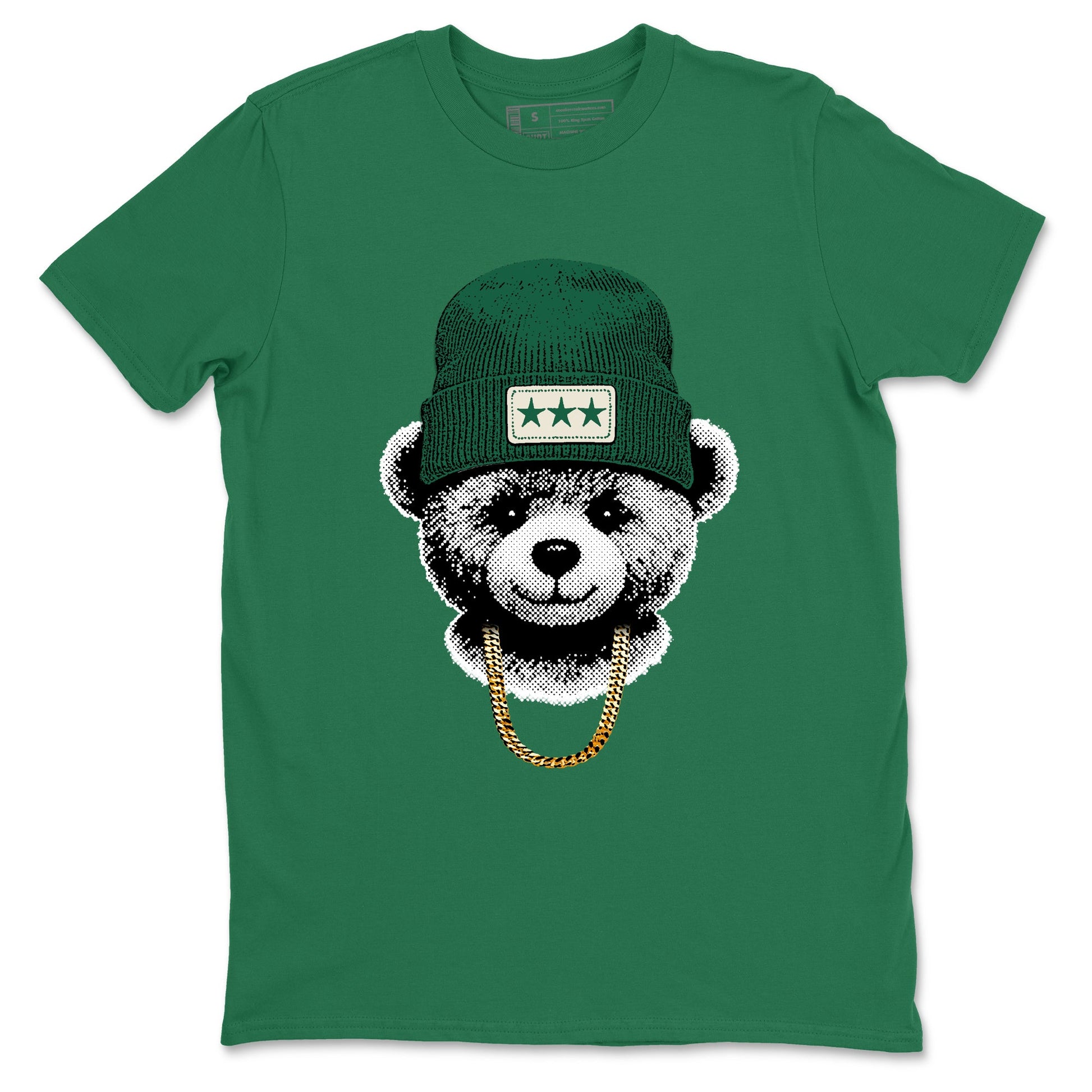 Sneaker Threads – Sneaker Tees To Match Air Jordan 1 Pro Green – Gangster Teddy Graphic Tee Kelly Green 2. Perfect for Jordan releases 2025 colorways.
