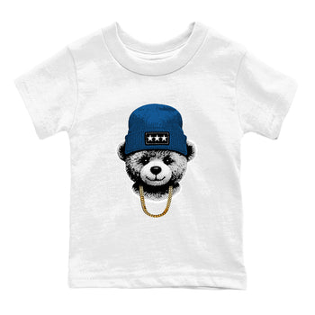 Sneaker tee, Streetwear Brand – Shirts To Match Air Jordan 1 Travis Scott x Fragment Sneakers – Gangster Teddy Kids, Baby Graphic T-Shirt White 2