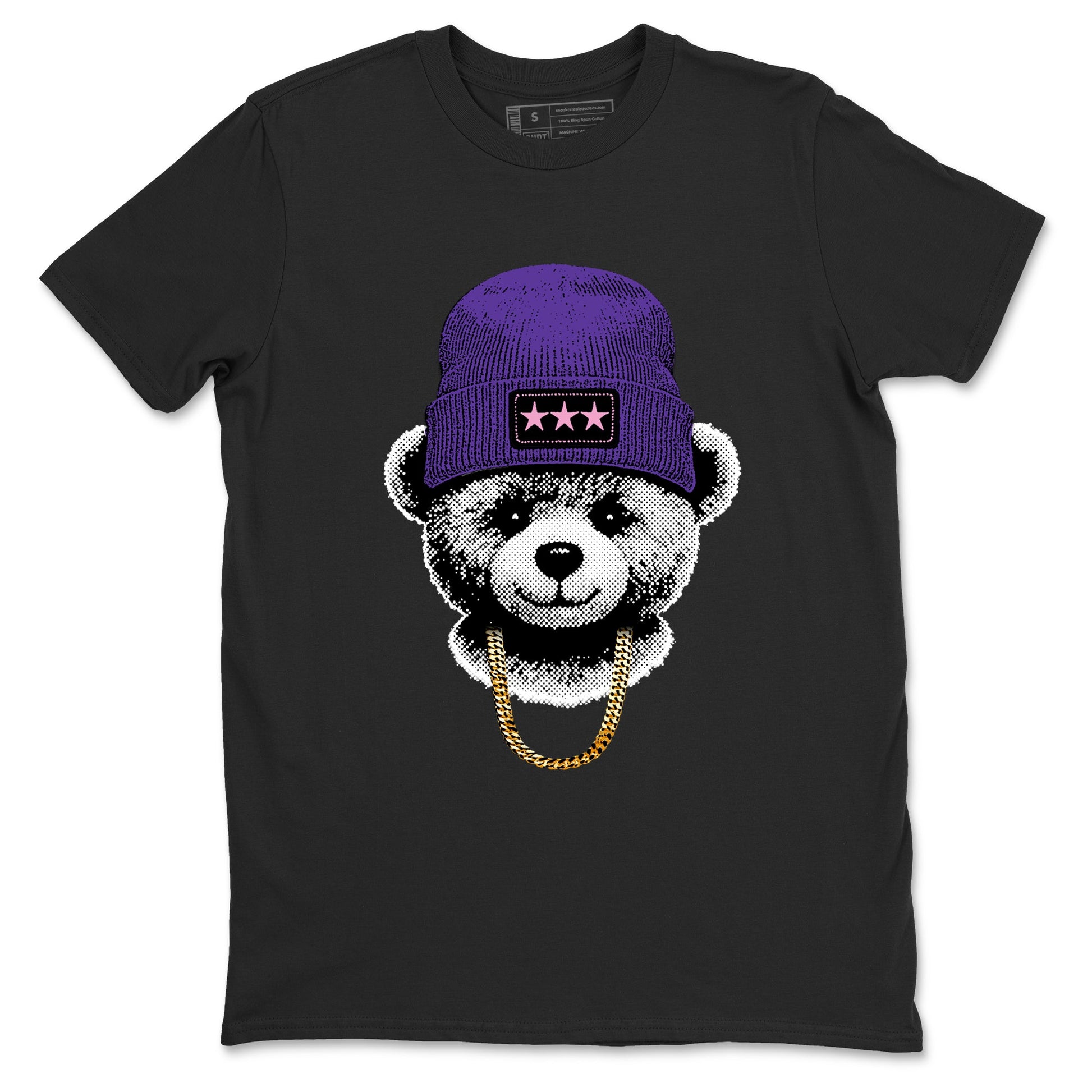 Sneaker match tees – Sneaker Tees To Match Air Jordan 11 Canyon Purple Shoes – Gangster Teddy Tee Black 2