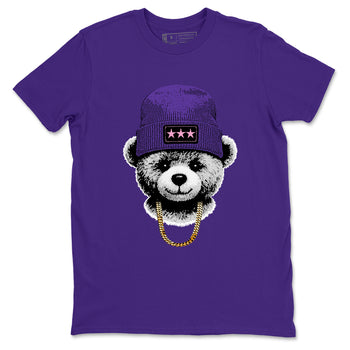 Sneaker match tees – Sneaker Tees To Match Air Jordan 11 Canyon Purple Shoes – Gangster Teddy Tee Purple 2
