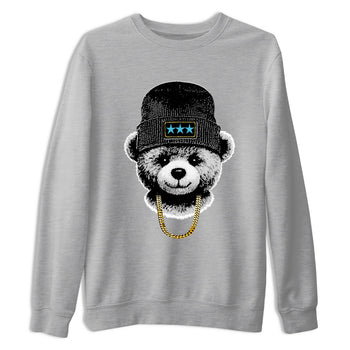 Sneaker Threads – Sneaker Tees To Match Air Jordan 11 Retro Gamma – Gangster Teddy Graphic Tee Heather Grey 2. Perfect for Jordan releases 2025 colorways.