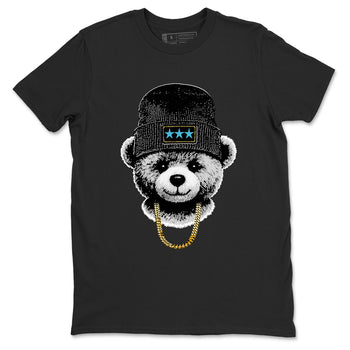 Sneaker Threads – Sneaker Tees To Match Air Jordan 11 Retro Gamma – Gangster Teddy Graphic Tee Black 2. Perfect for Jordan releases 2025 colorways.
