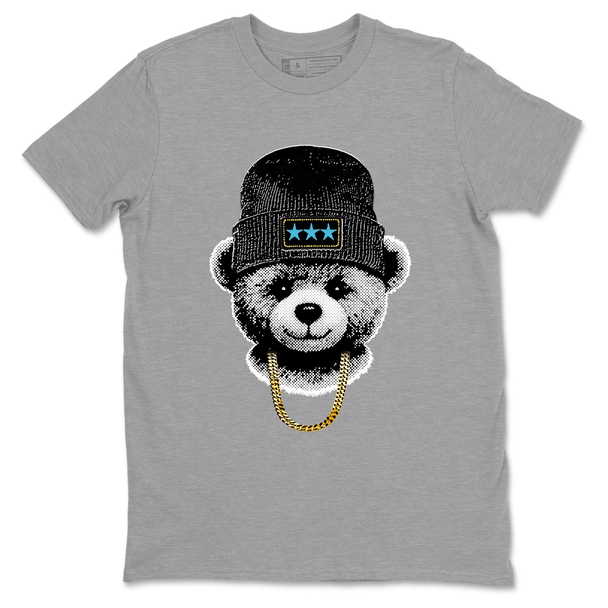 Sneaker Threads – Sneaker Tees To Match Air Jordan 11 Retro Gamma – Gangster Teddy Graphic Tee Heather Grey 2. Perfect for Jordan releases 2025 colorways.