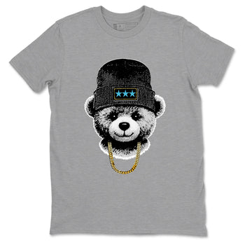 Sneaker Threads – Sneaker Tees To Match Air Jordan 11 Retro Gamma – Gangster Teddy Graphic Tee Heather Grey 2. Perfect for Jordan releases 2025 colorways.