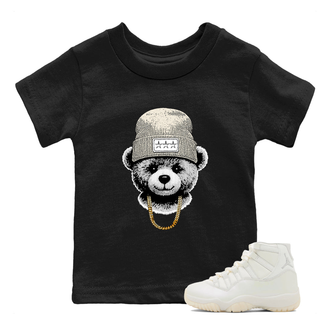 Gangster Teddy SNRT Sneaker Tees Kids - Air Jordan 11 Pearl - SNRT Sneaker T-shirts