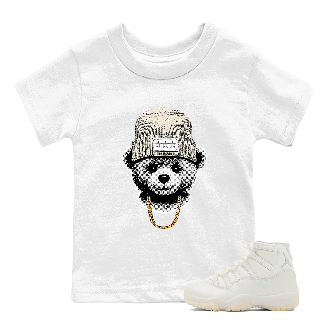 Gangster Teddy SNRT Sneaker Tees Kids - Air Jordan 11 Pearl - SNRT Sneaker T-shirts