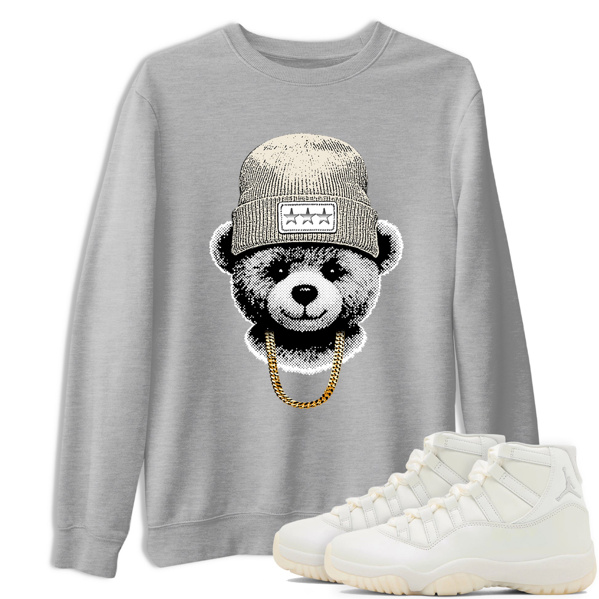Gangster Teddy SNRT Sneaker Tees - Air Jordan 11 Pearl - SNRT Sneaker T-shirts